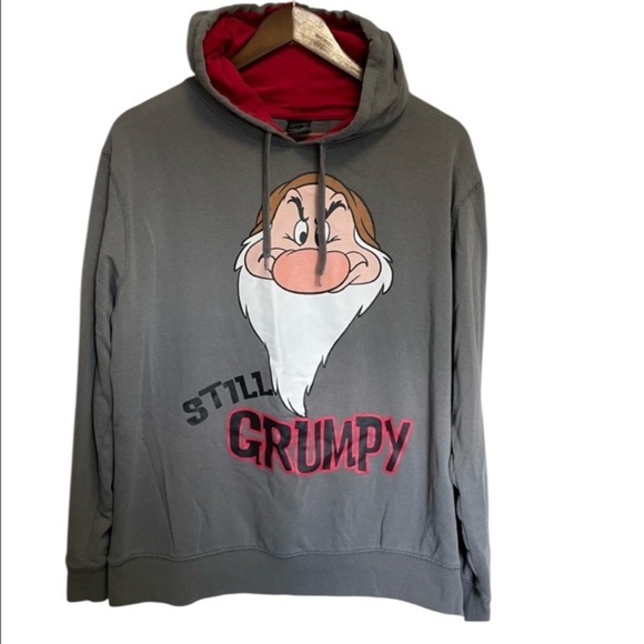 Disney Grumpy Snow White & the 7 Dwarfs Hooded Sweatshirt Women’s  Large - Picture 1 of 8